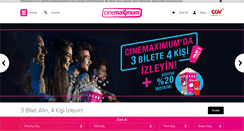 Desktop Screenshot of cinemaximum.com.tr